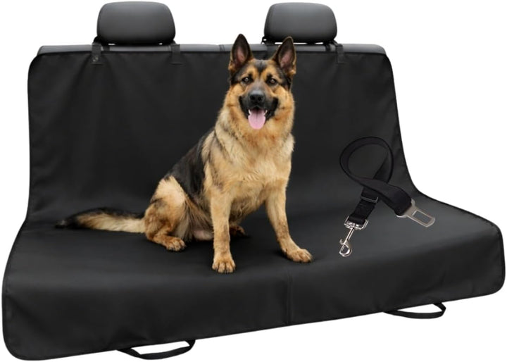 Car Seat Cover for Dogs, 144 x 144 cm, Waterproof, Non-Slip Back Seat Protector with Belt, Universal Car Seats Cover for Dogs
