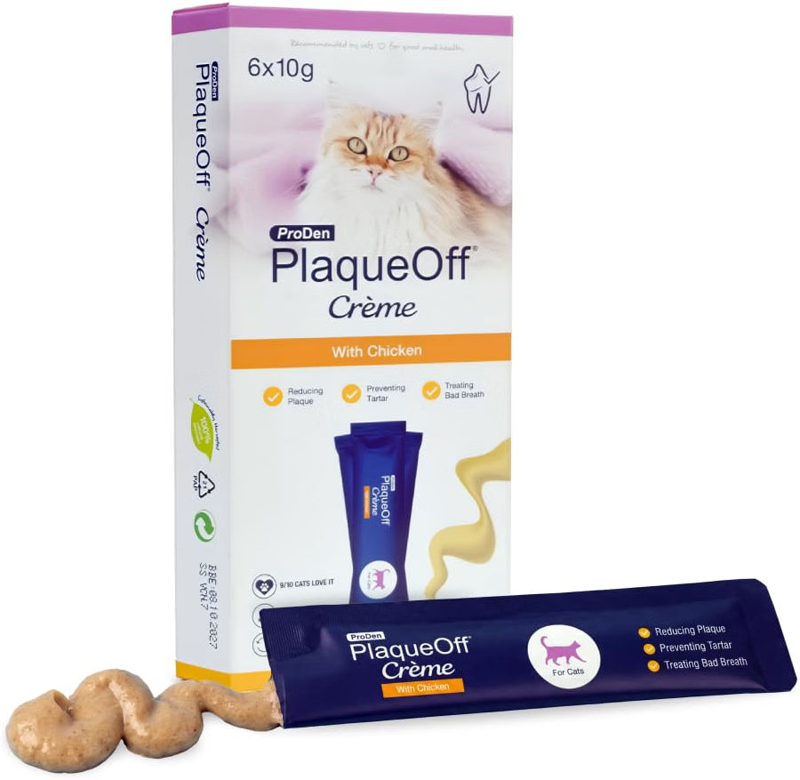 Snack Dentário PlaqueOff para Gatos – 6 Saquetas