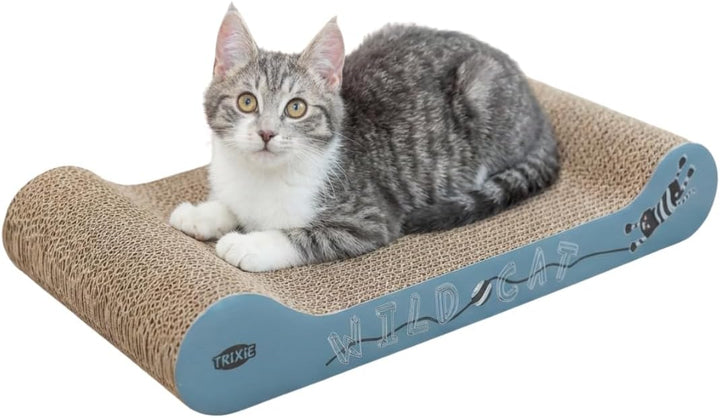 Trixie - Wild Cat Cardboard Scratcher for Cats, 41 x 24 x 7 cm, Red
