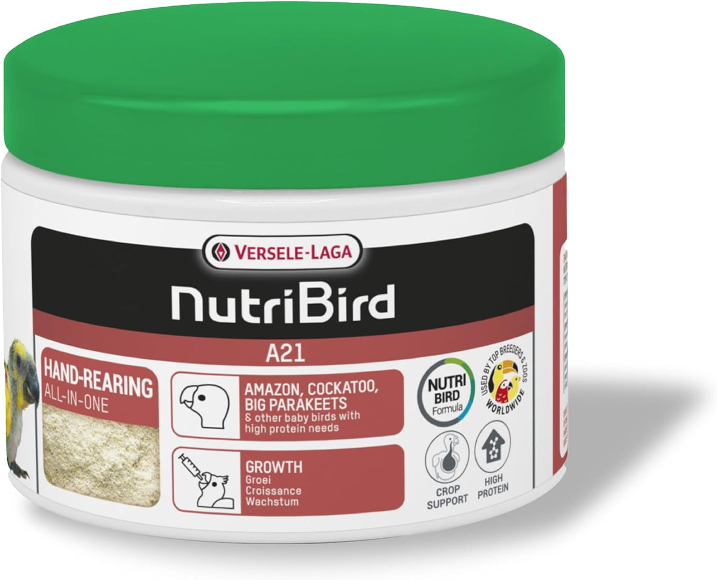 Versele-Laga NutriBird A21 | Twin Pack | 2 x 250g | Food for Hand Breeding Birds with Increased Protein Need | To Support Optimal Development of Healthy Piglings