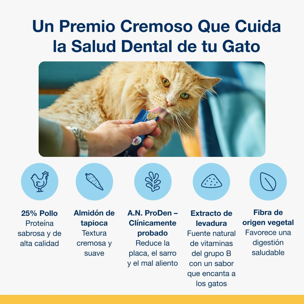 Snack Dentário PlaqueOff para Gatos – 6 Saquetas