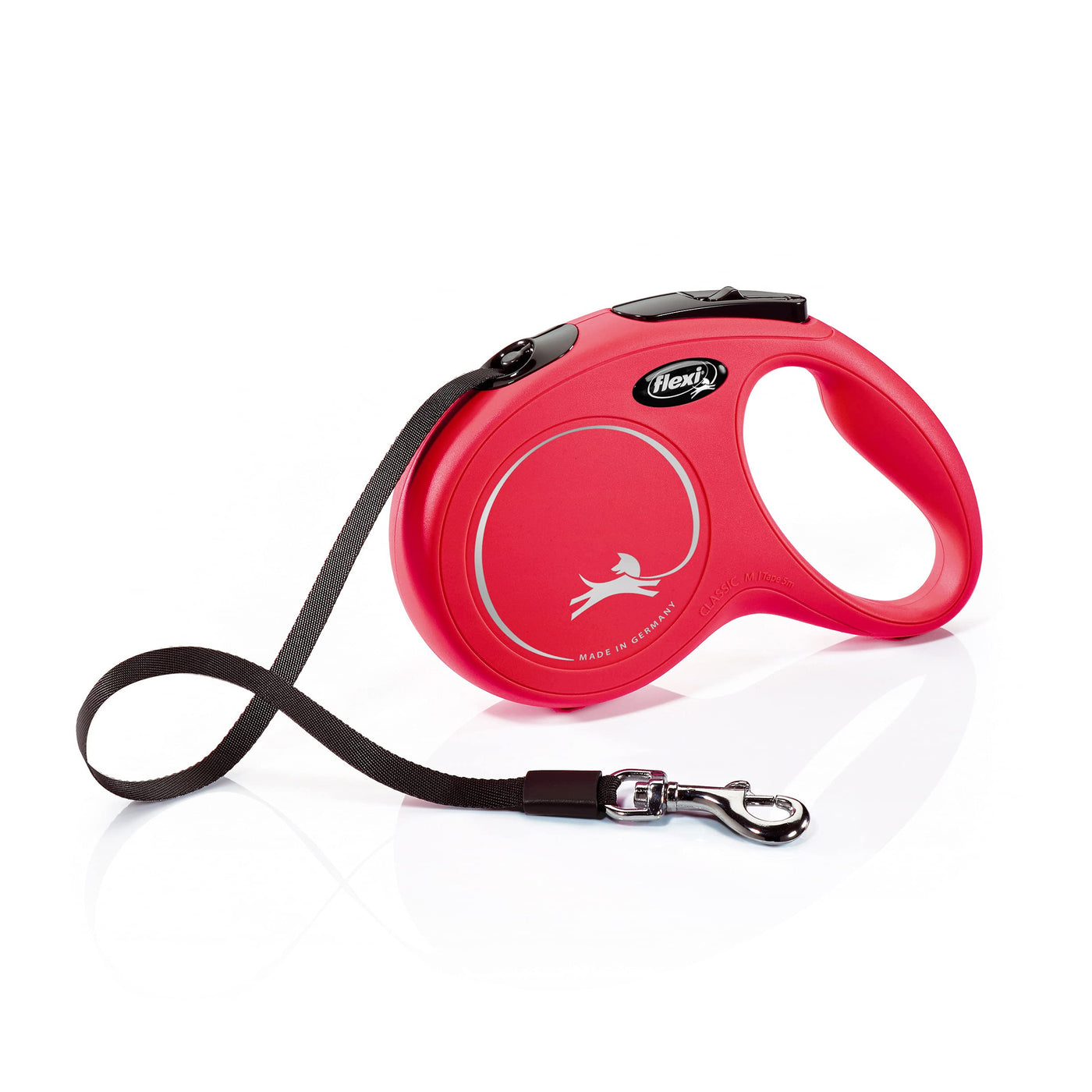 Trela Extensível Flexi Classic S – 5 m, Vermelha