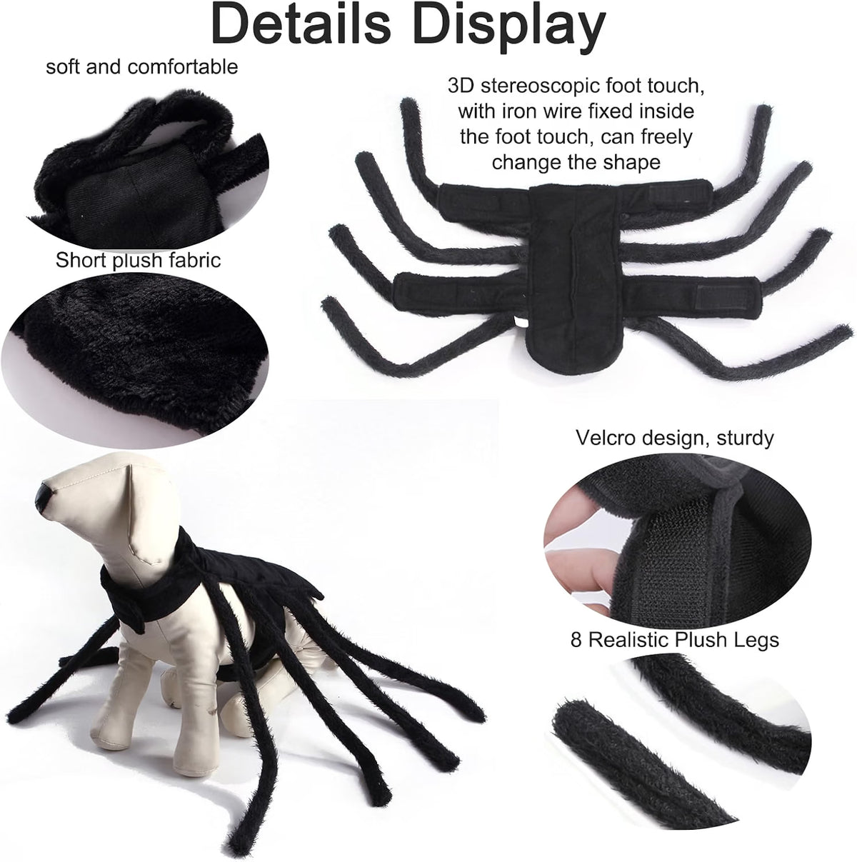 Fantasia de Aranha Gigante para Cães – Halloween