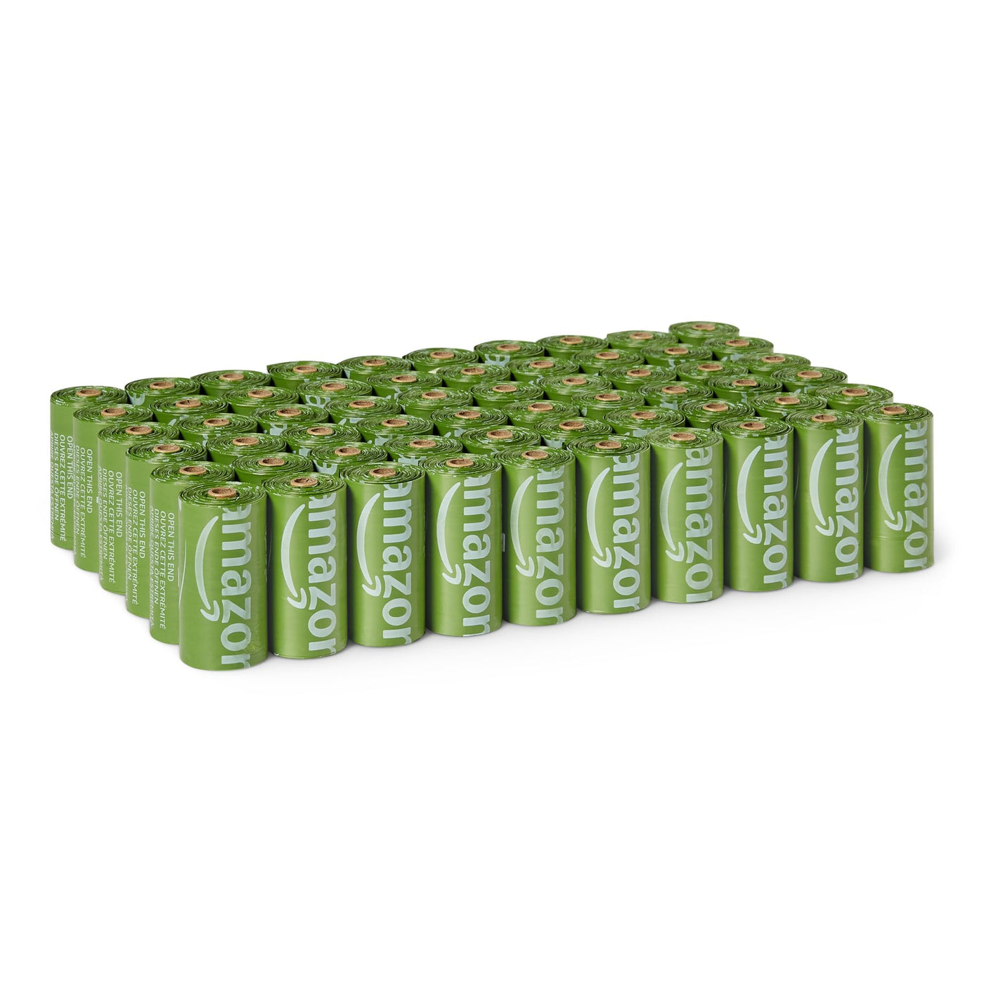 Amazon Basics Recycled Material Dog Waste Bags Without Dispenser Unscented 300 Bags (20 Packs of 15 Bags)