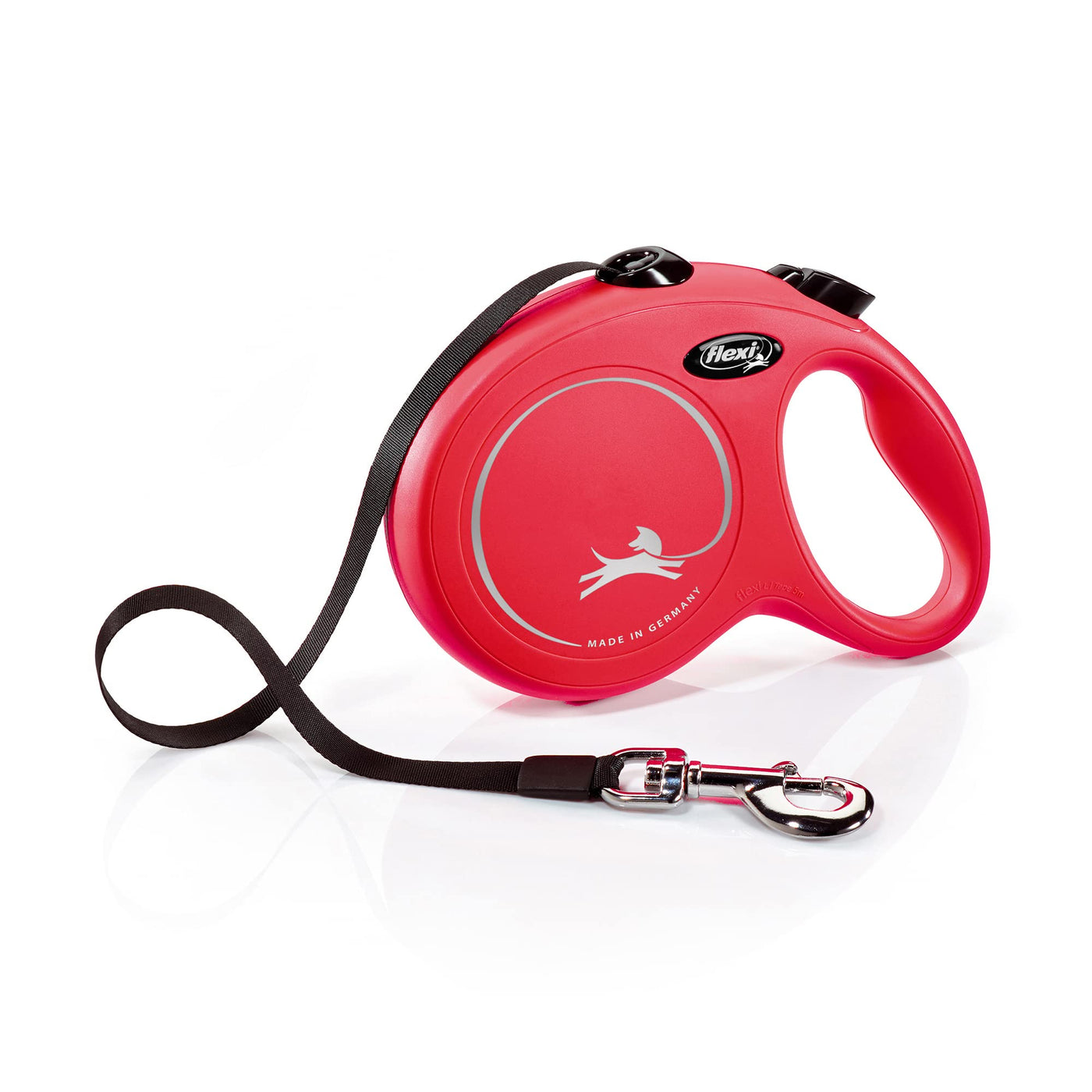 Trela Extensível Flexi Classic S – 5 m, Vermelha