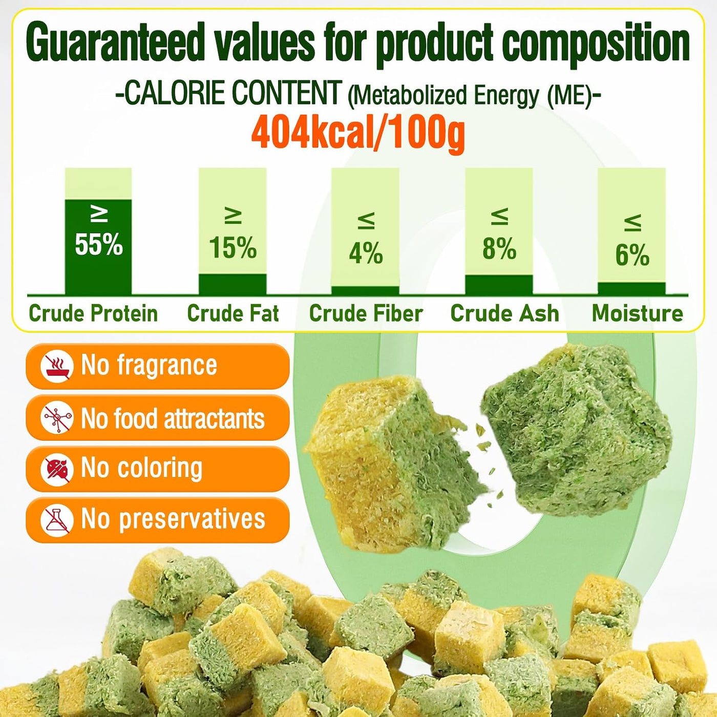 Freeze-Dried Cat Snacks with Grass & Egg Yolk, Catnip Snacks for Cats, Hair Ball Control and Healthy Hair
