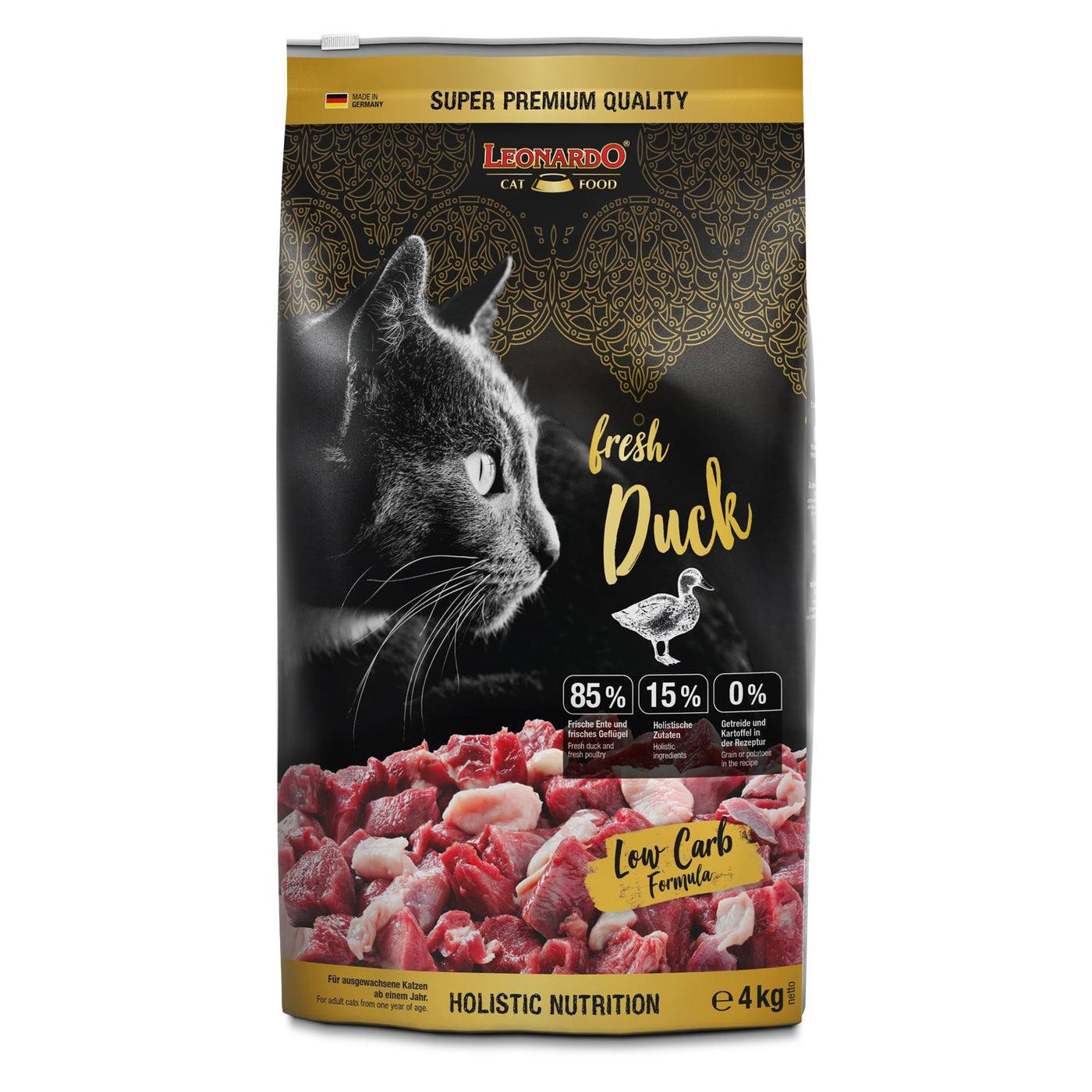 Leonardo Fresh Salmon [250g] Cat Food with 85% Fresh Meat | Complete for Adult Cats of All Breeds 1 Year Old (Pack of 2)