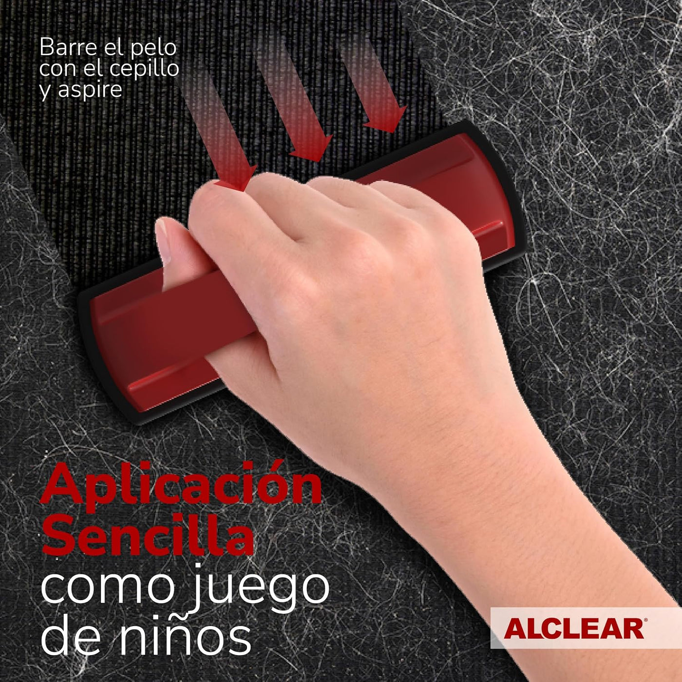 ALCLEAR 9519 Pet Hair Brush for Removing Pet Hair from Upholstery and