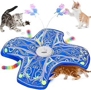 Brinquedo automático tipo túnel para gatos de interior