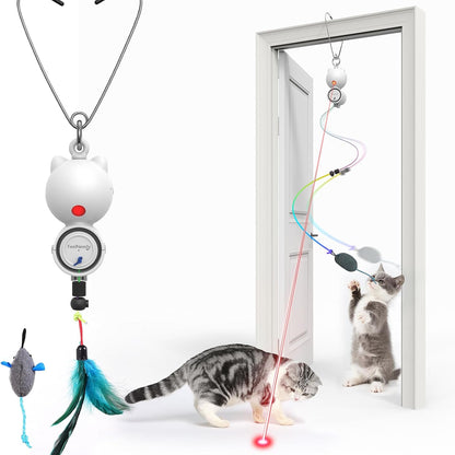 FEELNEEDY E7 brinquedo interativo 2 em 1 para gatos